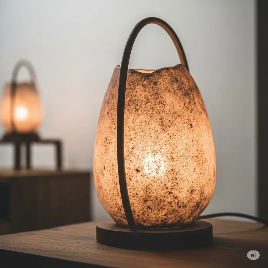 Lámpara de Mesa Artesanal Luz de Retiro (Edición Limitada)